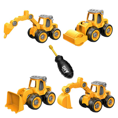 Bouwvoertuigen DIY-set voor kleine ingenieurs