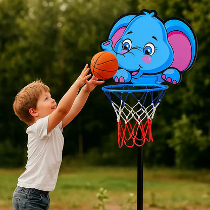 Schattige dierenbasketbalset voor kinderen