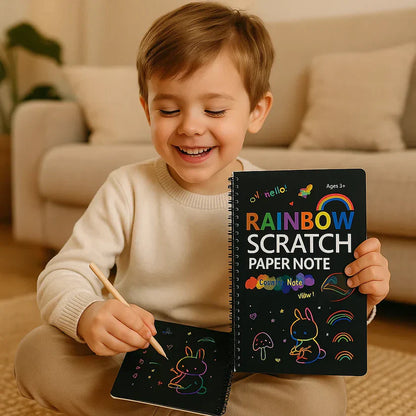 Magisch regenboog-kraspapier