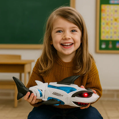 Lichtgevende muzikale haai – kinderspeelgoed