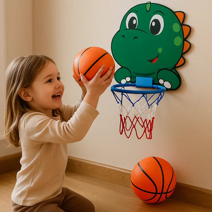 Schattige dierenbasketbalset voor kinderen