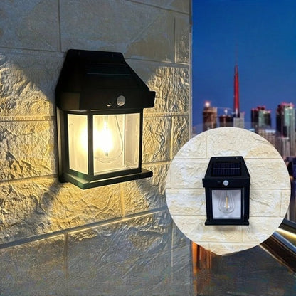 Buitenmuurlamp op zonne-energie