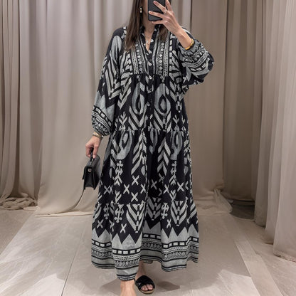Elisa – Margina jurk met V-hals