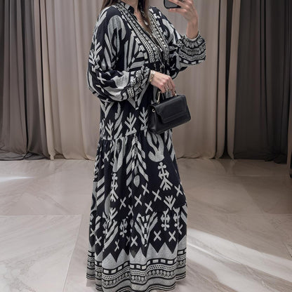 Elisa – Margina jurk met V-hals