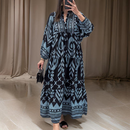 Elisa – Margina jurk met V-hals