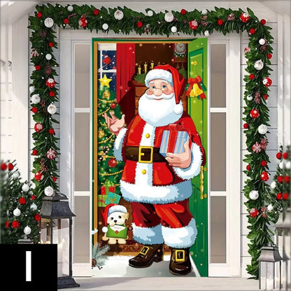 Kerstdeurkrans met strik en belletjes – een opvallende feestelijke decoratie