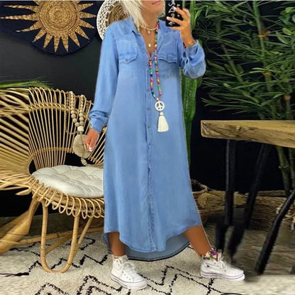 By Ziza - Elegante denim jurk