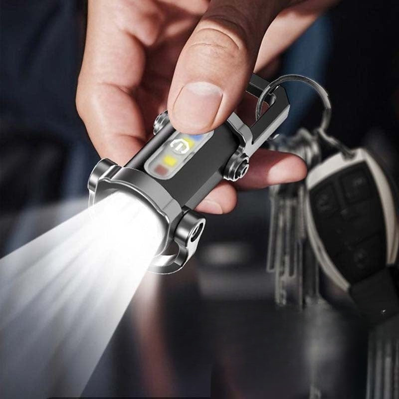 Oplaadbare heldere zaklamp met sleutelhanger