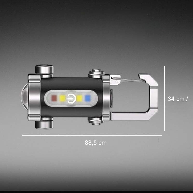 Oplaadbare heldere zaklamp met sleutelhanger