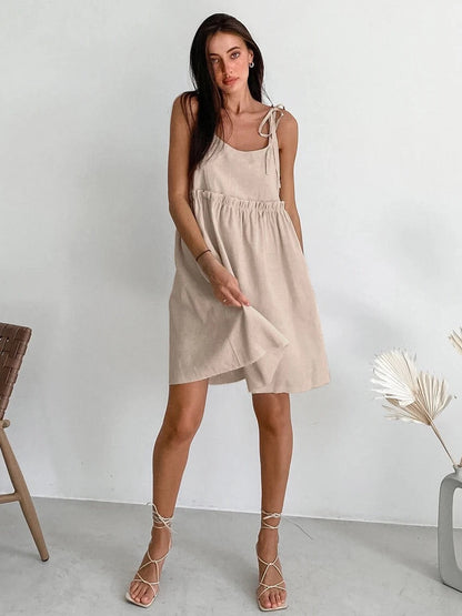 Helena - Mini jurk met empire-look en plooien