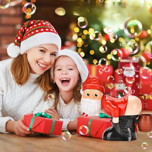 Kerstman-bellenmachine (met licht en muziek)