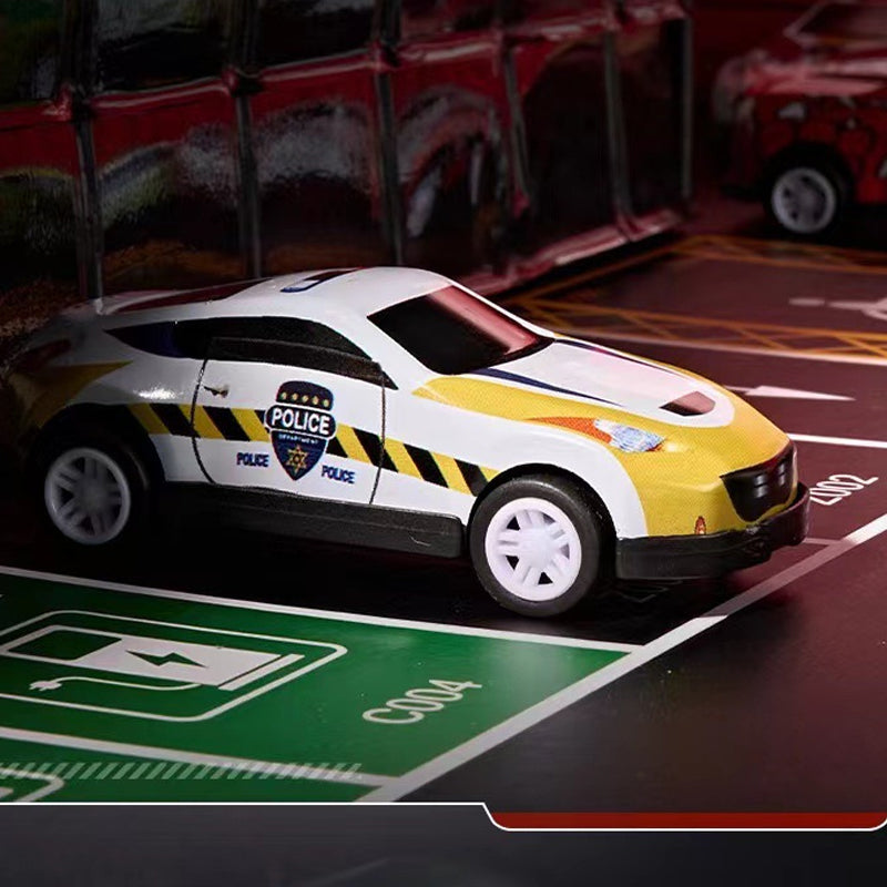 48 mini-autootjes met ingebouwde garage