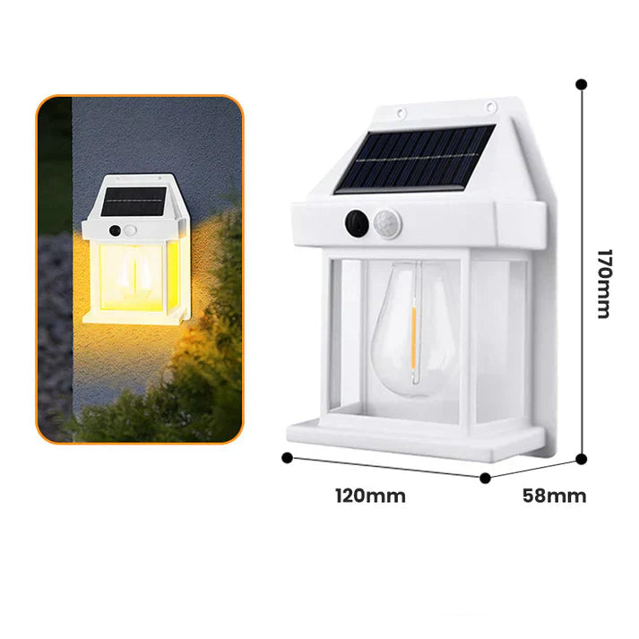 Buitenmuurlamp op zonne-energie