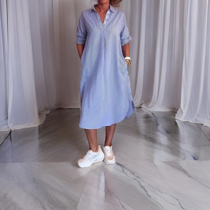 Ivy - T-shirt Stijl Jurk Met Kraag